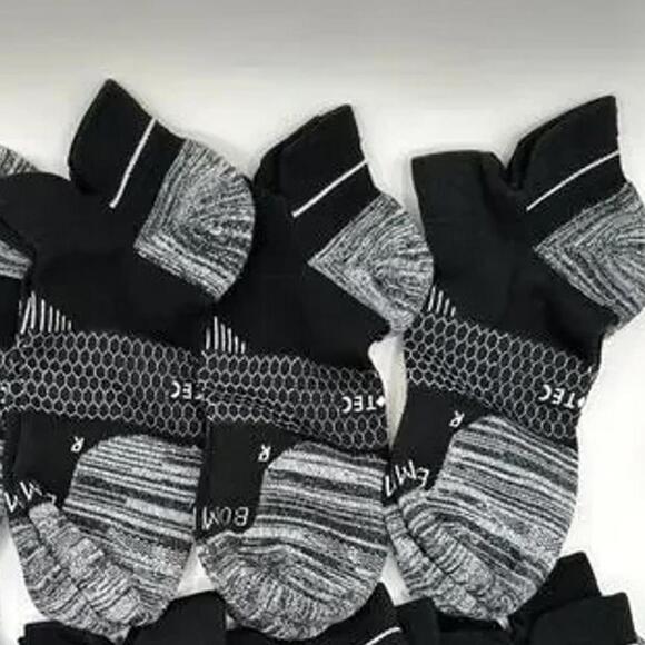 NWOT Bombas Black Men's Run Ankle Sock 3-Pack - L (9.5-13) - Picture 4 of 6